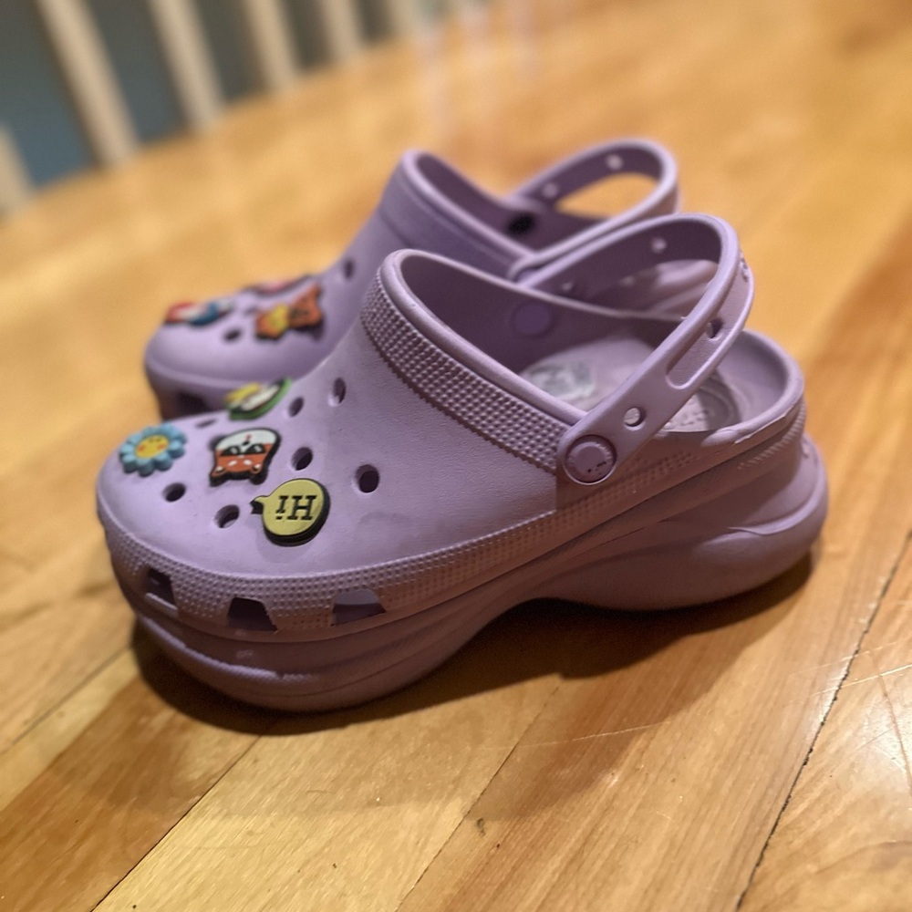 Purple Platform Crocs - Picture 6 of 8
